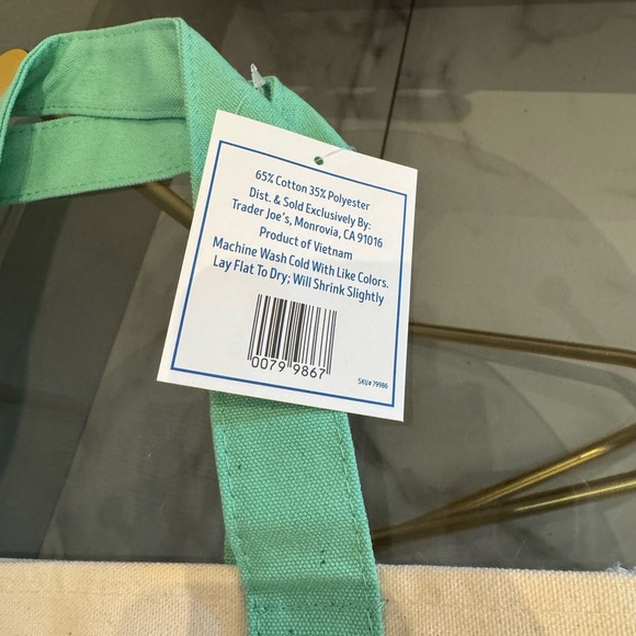 Trader Joe’s Mini Pastel Tote Bag - Picture 2 of 2